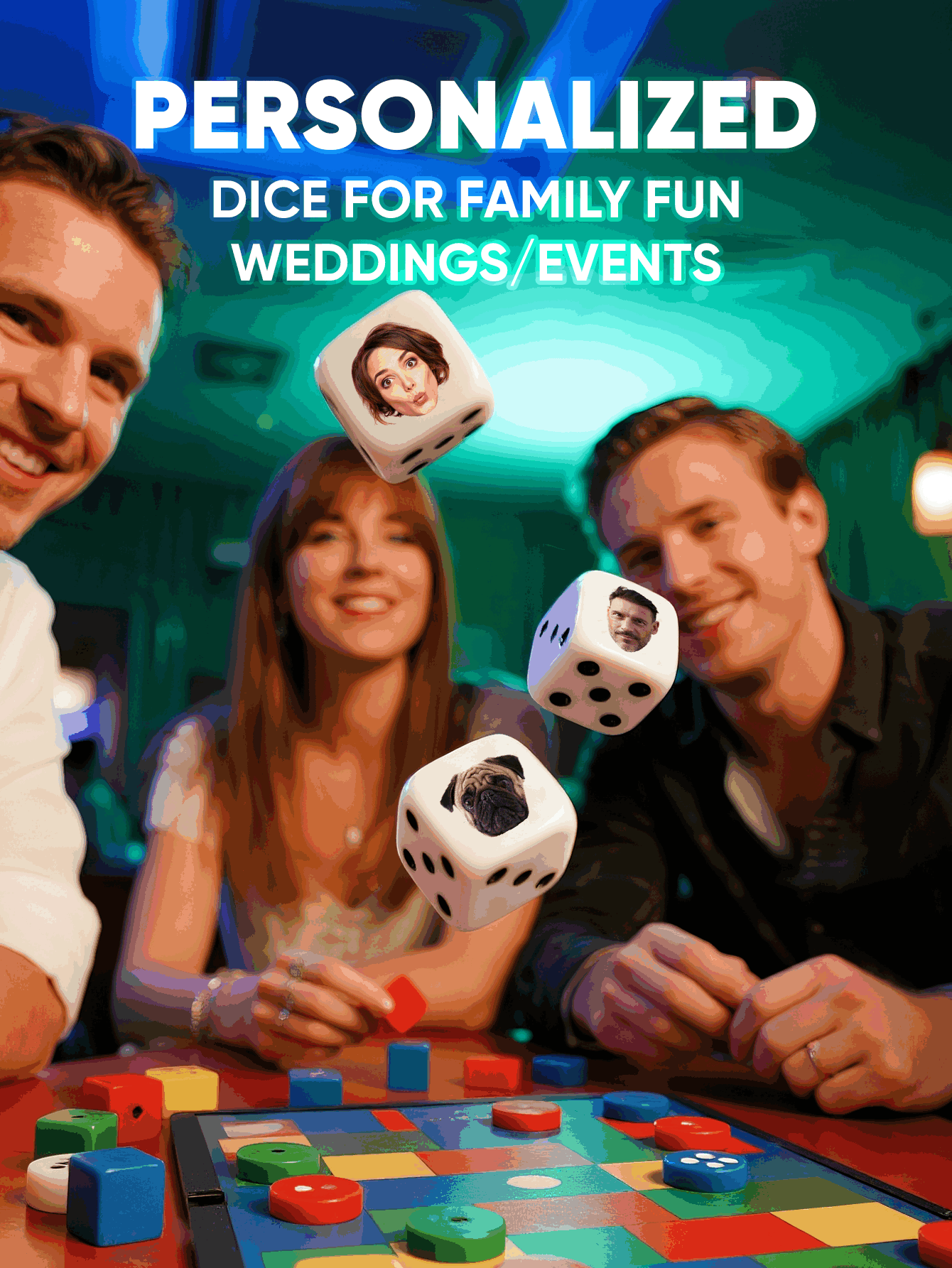 Dés à visage personnalisé, dés - Party Games Engagement avis et prix