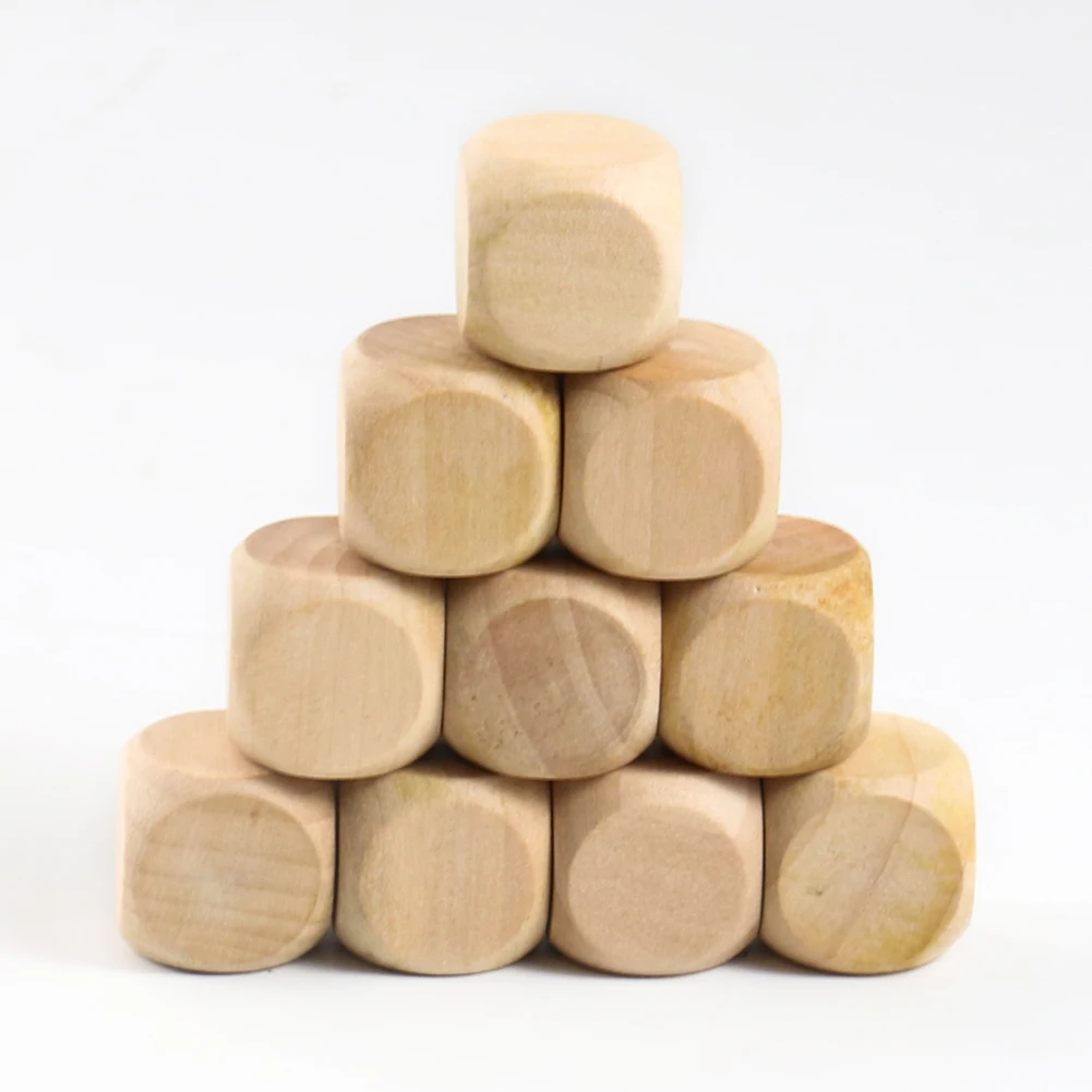 Dés en bois vierges de 20mm, 6 - Party Games Gamecube avis et prix