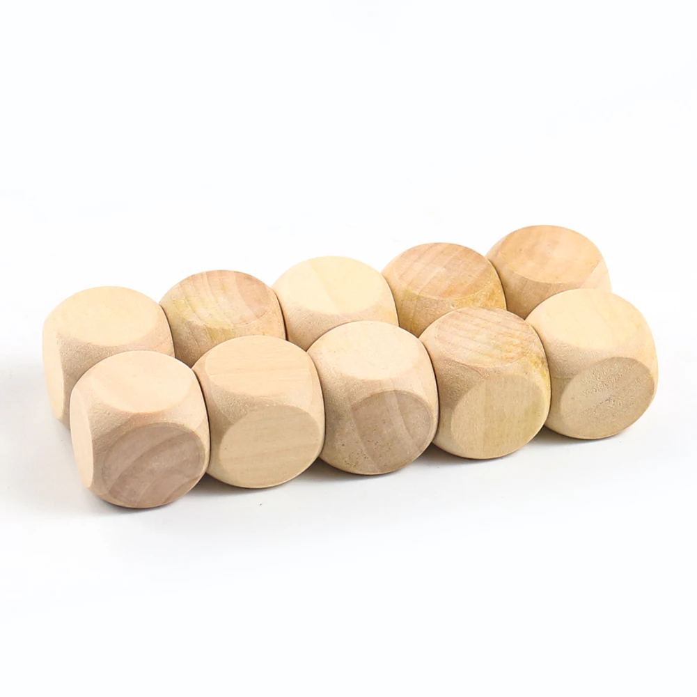 Dés en bois vierges de 20mm, 6 - Party Games Gamecube avis et prix